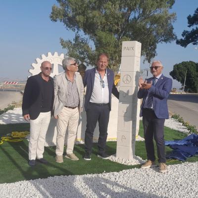 Inaugurazione Ruota e Stele di Pace